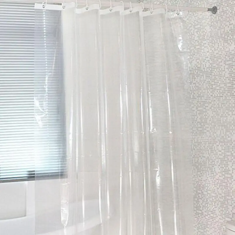Водонепроницаемый прозрачный белый душ Шторы 100% ПЕВА 183 см Для ванной Ванная