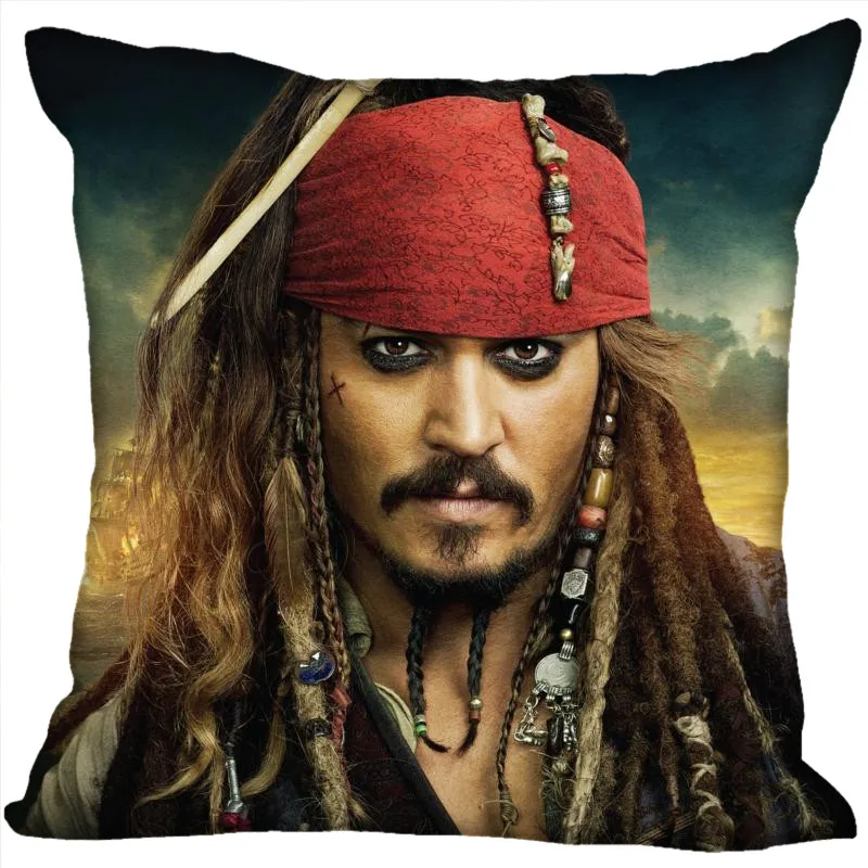 Пользовательские фильмы звезды наволочки на подушку с принтом «Johnny Depp» квадратная наволочка Рождество на молнии наволочка 40*40 см, 45*45 см(с одной стороны - Цвет: Pillowcase 28
