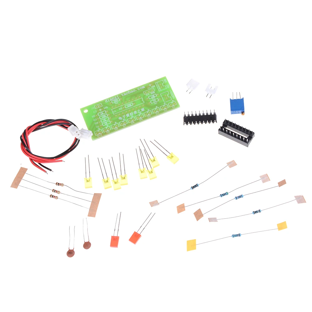 1 шт. электронный diy комплект LM3915 индикатор уровня звука DIY kit производственный