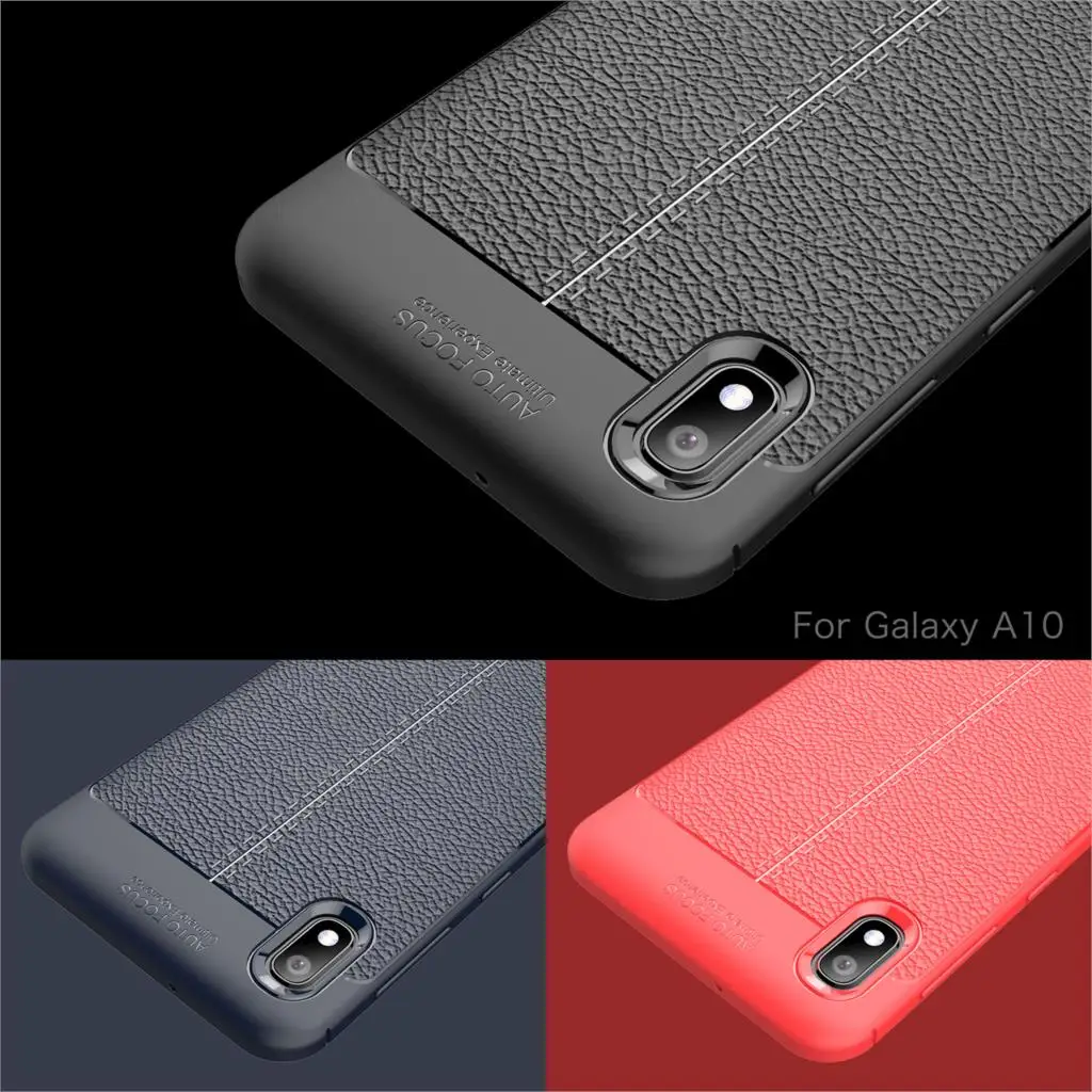 Мягкий чехол Wolfsay из ТПУ для Samsung Galaxy A10 с кожаной текстурой силиконовый телефона