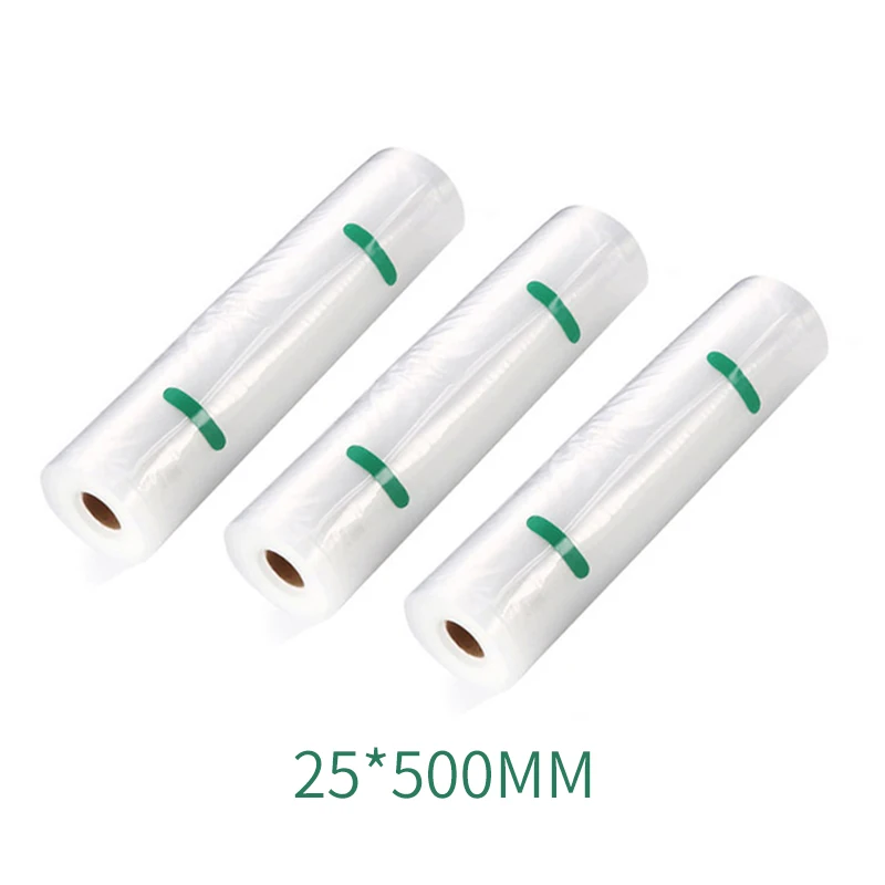 YTK, 1 рулон, 25 см* 500 см, кухонные вакуумные пакеты для хранения пищевых продуктов, пакеты для вакуумного упаковщика, для длительного хранения свежих продуктов