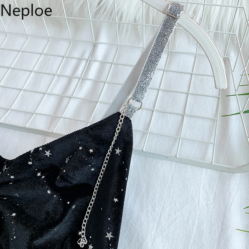 Neploe/яркое шелковое женское платье с блестками Лето 2019 новинка v образный вырез