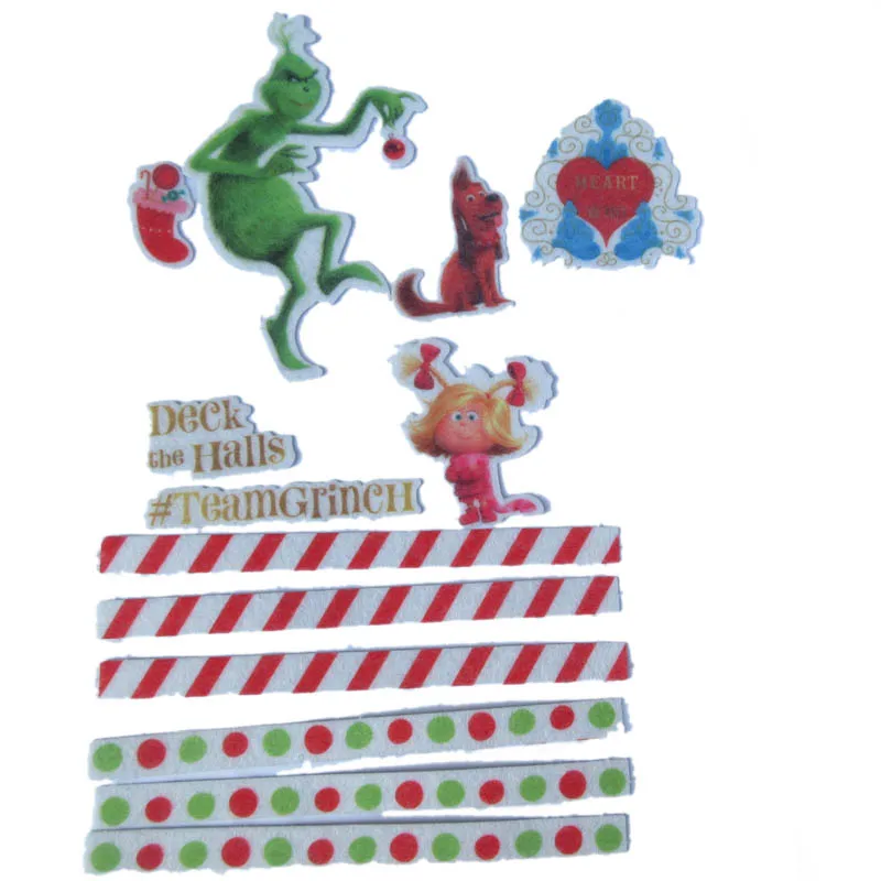 13pcs Cute dog/monkey/dog/deck halls Adhesive Paper Sticker festival sticker Decoration DIY Card Scrapbooking nonwoven Stickers | Дом и сад
