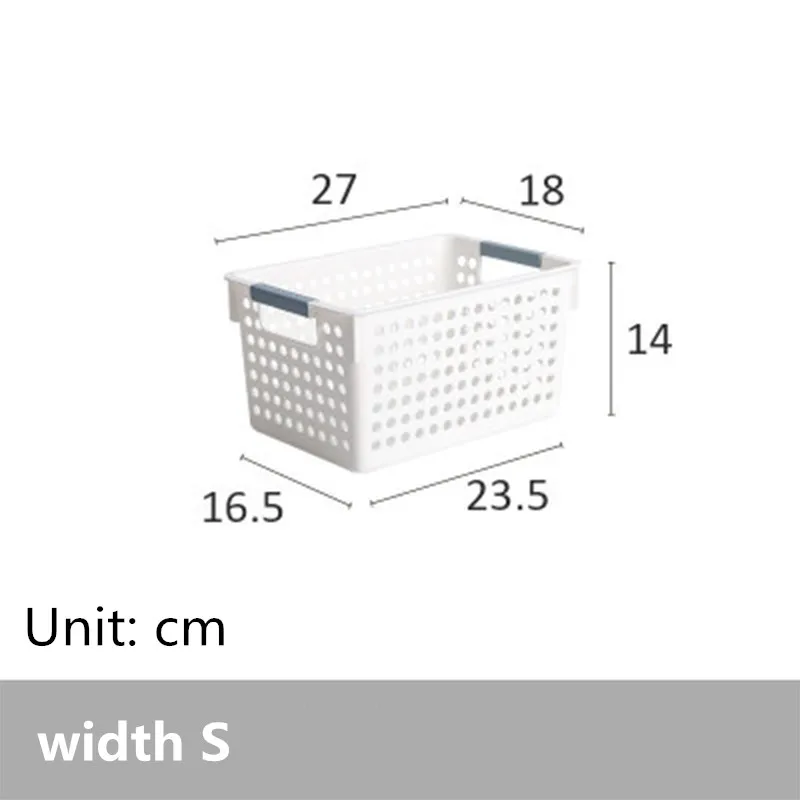 width s Корзина для хранения из пвх шкаф для одежды ванная кухонный Органайзер хранилище коробка для косметического бюстгальтера нижнее белье уборка контейнера Органайзеры - Цвет: width s