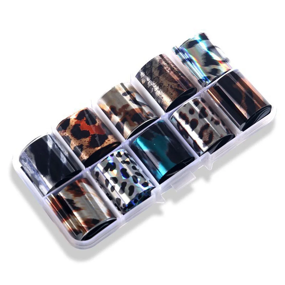 10 рулонов Небо звездное лазерные гвозди прозрачный синий мрамор голографическое