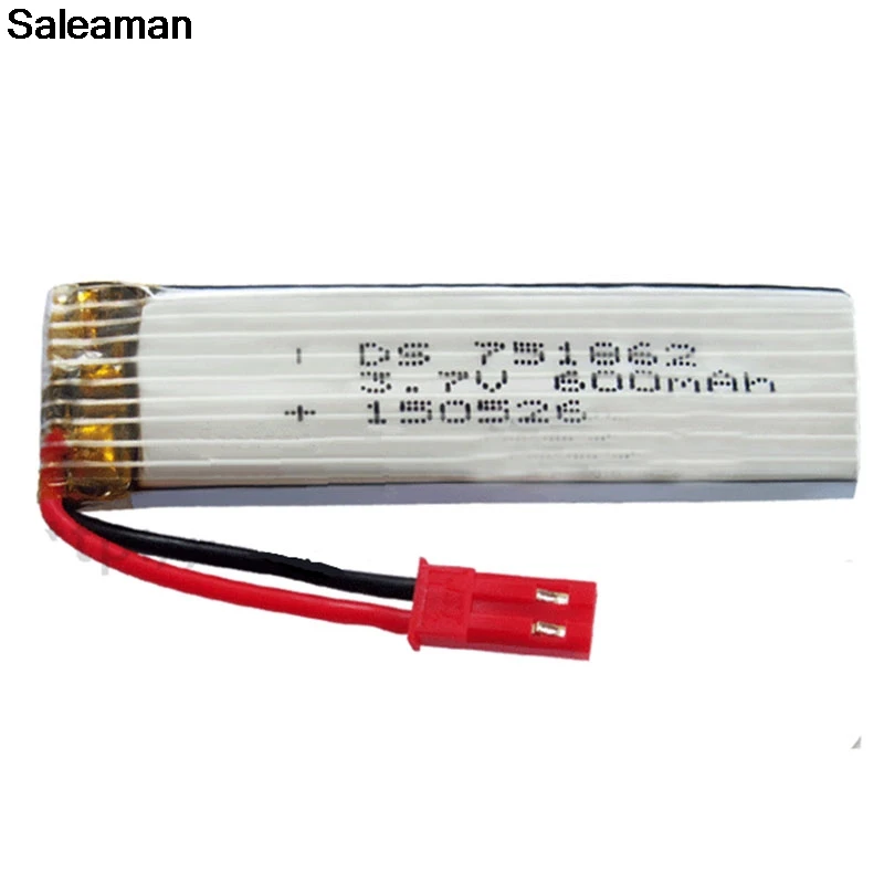 Saleaman 3 7 V 600 mAh литий полимерный Батарея для Syma S032G WLtoys V959 V929 Udi U818A Квадрокоптер В мА