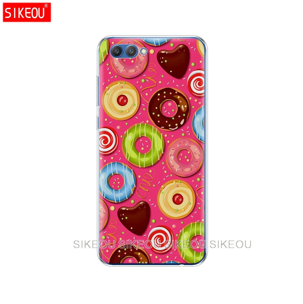 Silicone Cover phone Case for Huawei Honor 10 V10 3c 4C 5c 5x 4A 6A 6C pro 6X 7X 6 7 8 9 LITE Pizza French fries Doughnut food | Мобильные