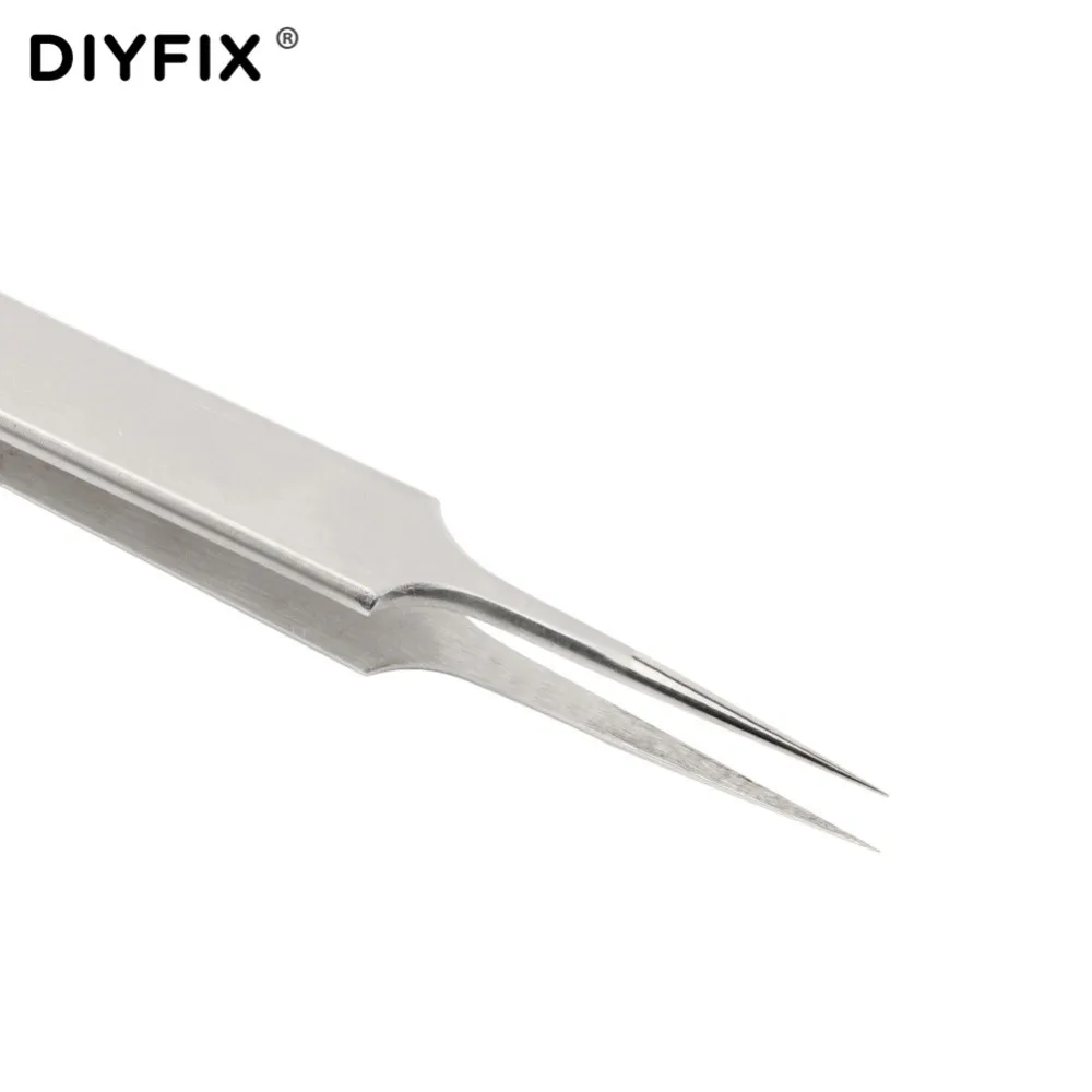 DIYFIX ультра точные пинцеты антистатические изогнутые прямые наконечники из