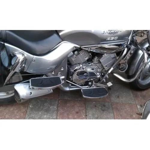 Передняя гофрированная подножка флорборд для Yamaha DragStar XVS 400 600 650 650A 1998 Virago XV125 XV250