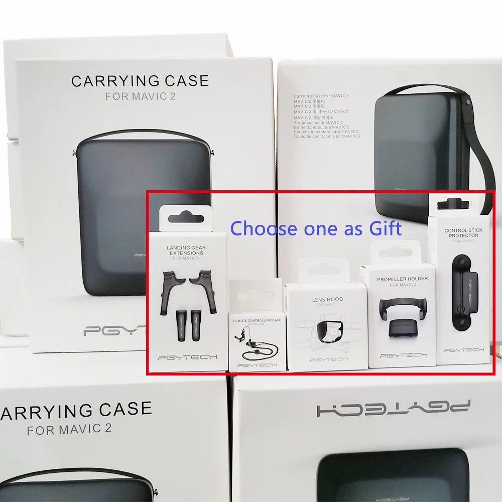 PGYTECH DJI Mavic 2 сумка чехол с ремешком для DJI Mavic 2 Pro Mavic 2 Zoom Drone PU EVA сумка на плечо чехол для переноски аксессуары