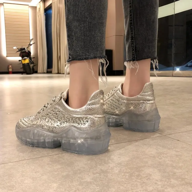 Женские кроссовки на вулканизированной подошве OLOMM черные платформе для