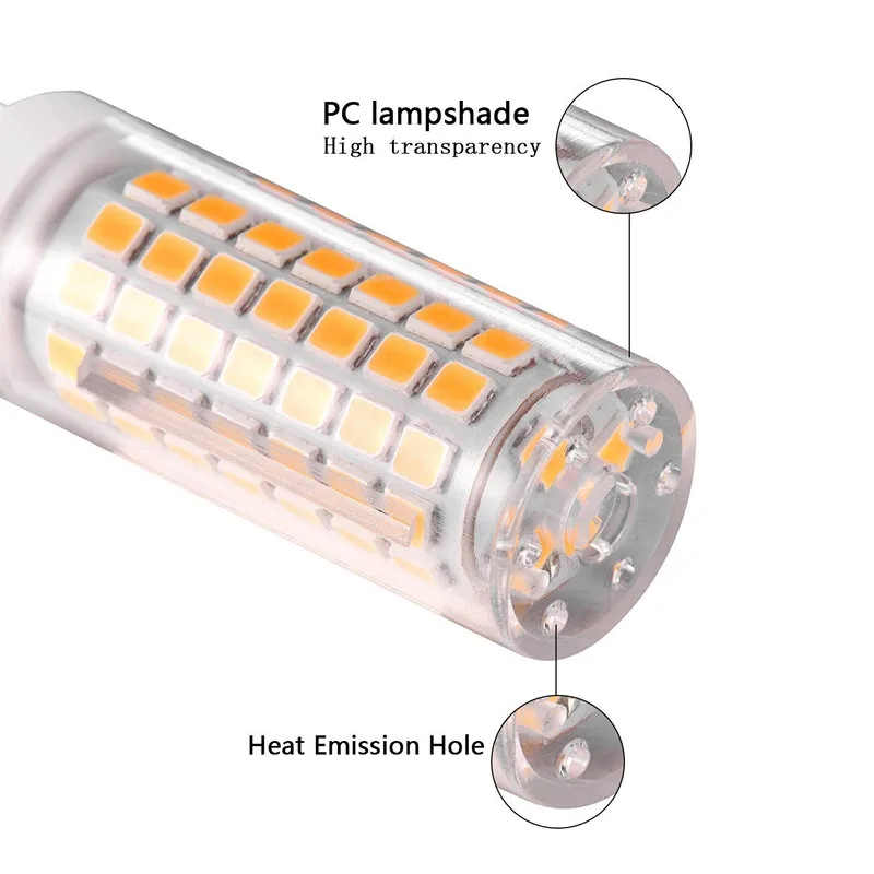 Dimmable G9 7 Вт Светодиодный светильник для дома 60 Вт галогенная лампа замена G9 Bi Pin база люстры ванная комната потолочные светильники