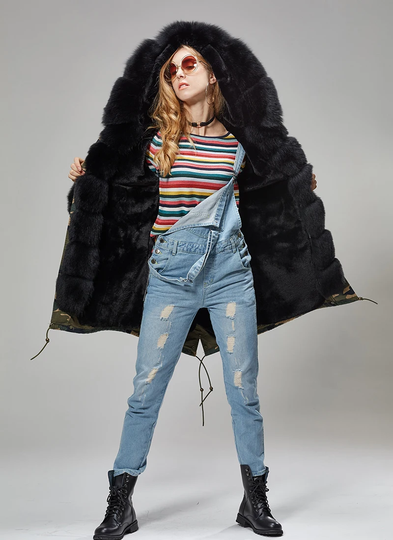 MAOMAOKONG камуфляжная зимняя куртка женская верхняя одежда толстые парки