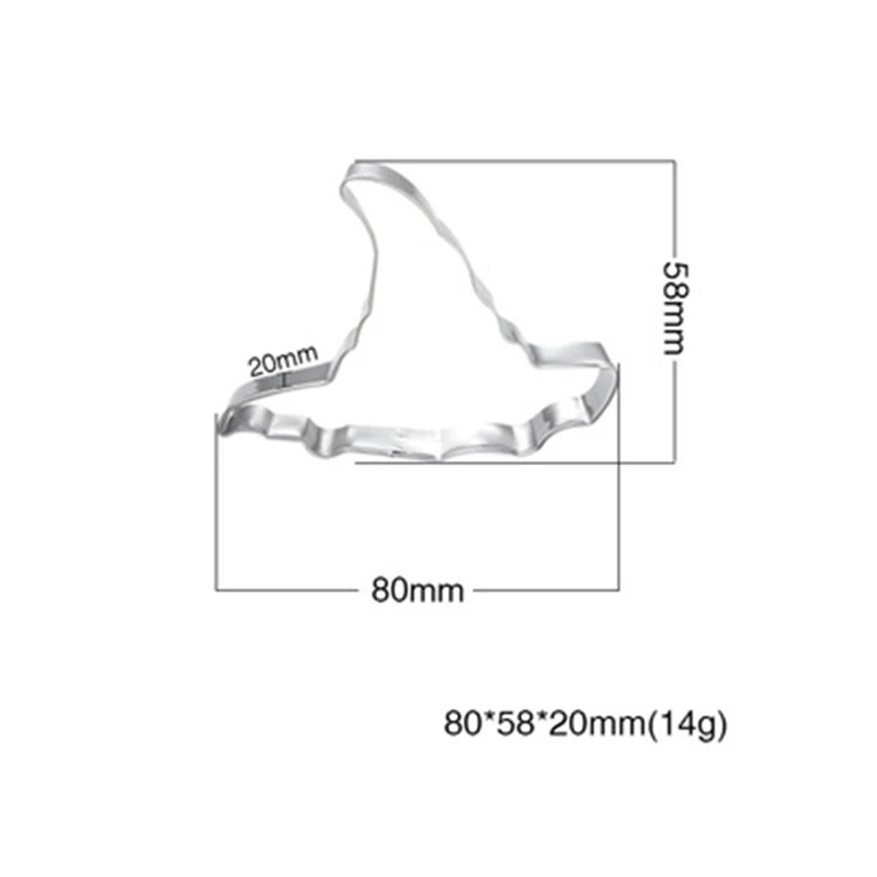 1 шт. Хэллоуин шляпа ведьмы Призрак печенье резак металлическая форма для печенья