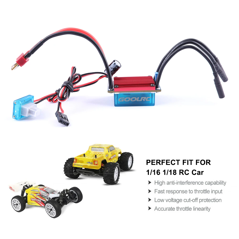 GoolRC S 25A RC бесщеточный ESC водонепроницаемый электрический регулятор скорости с 5V/1A