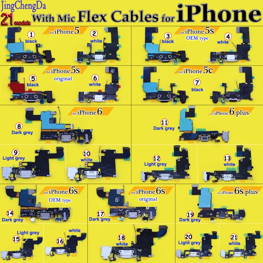 JCD для Iphone 4 4s 5s 5C 6 6s 6s Плюс Кнопка питания гибкий кабель световой датчик запасной переключатель питания ВКЛ./ВЫКЛ