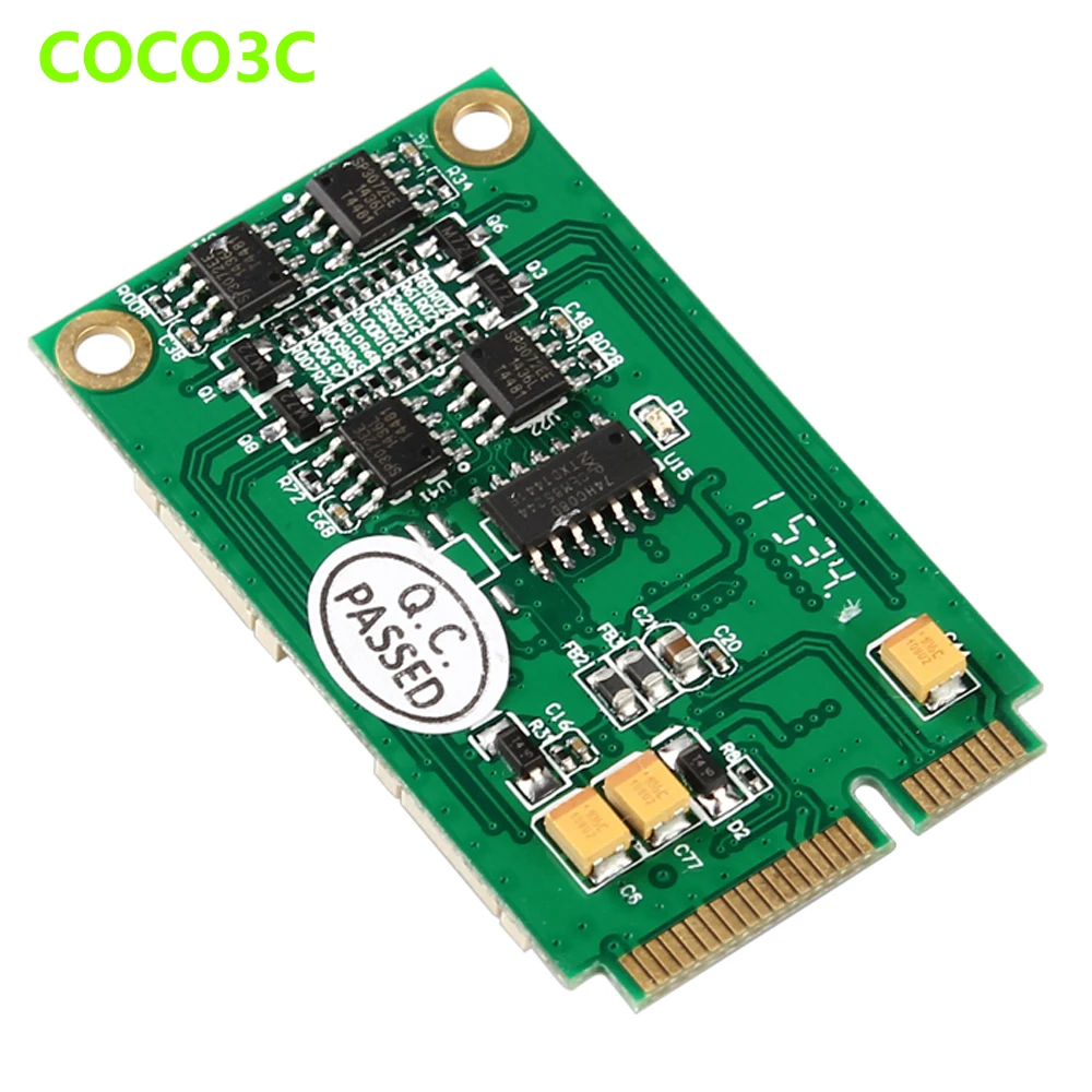 Mini PCIe To 4 RS422 RS485 порты адаптер для ITX материнская плата PCI express нескольких портов