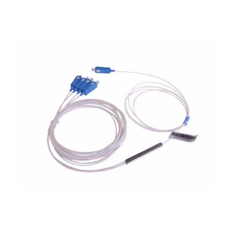 SC UPC PLC 1X4 Mini 0 9 мм волоконно оптический сплиттер с SC/UPC коннектором SM G EPON стальная