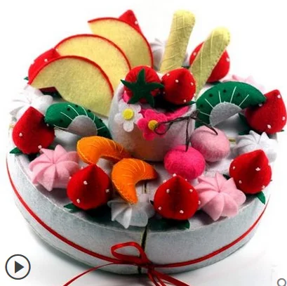 Cake 7 Набор серий для торта, коробка из ткани, войлок, набор из нетканого полотна, набор для шитья, войлок, материал для рукоделия, принадлежности для рукоделия - Цвет: Cake 7
