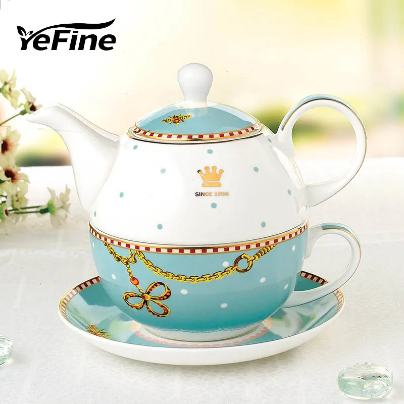 Портативный дорожный чайный набор YeFine из костяного фарфора чайной посуды для