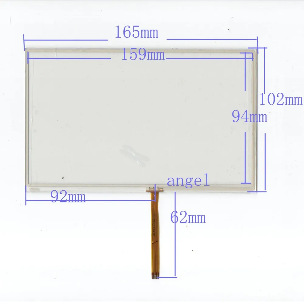 

7-inch touch screen 165 * 100 GPS peripheral intermediate navigation touch screen touch screen anti-cable outlet