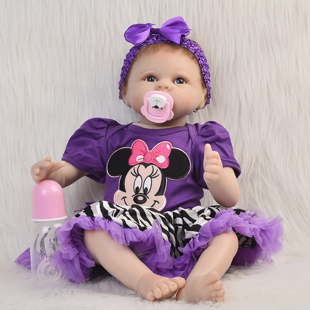 Бренд npk bebes reborn Мягкие силиконовые куклы Bebe живой 22 &quot55 см горячая Распродажа