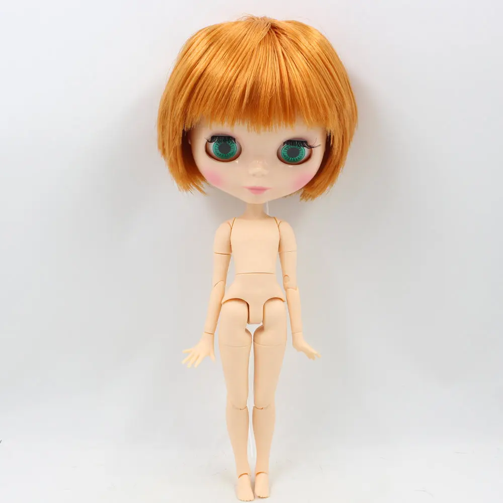 Fortune Days Nude Blyth кукла мужская кукла серии No. BL0145 оранжевые каштановые волосы для мужского тела подходит для changeBJD Factory Blyth - Цвет: like the picture