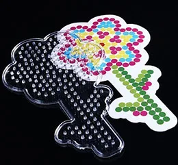 9 шт./лот 5 мм ABS perler beads borad шаблон с цветной бумагой пластиковый трафарет