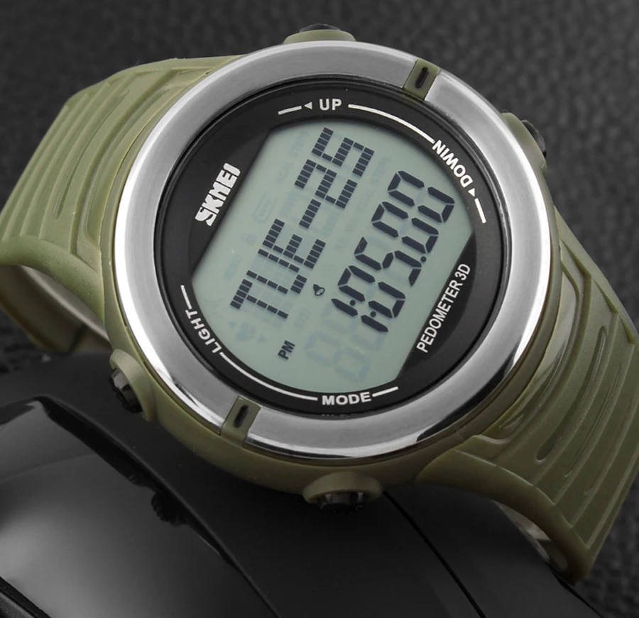 SKMEI мужские Новый цифровой светодиодный часы с будильником Подсветка