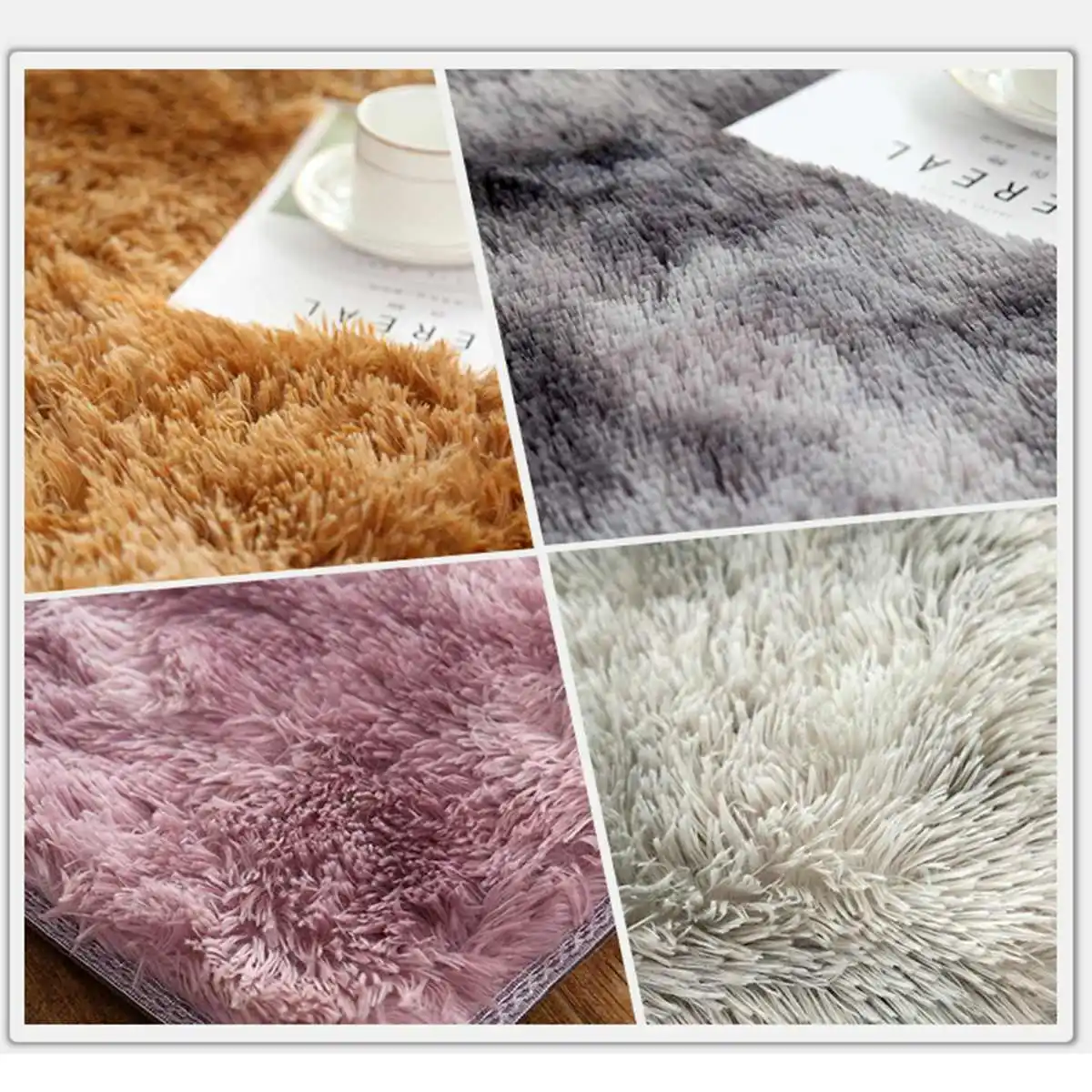 Soft Indoor Rugs Modern Shag Area Silky Antiskid Kids Carpet Shaggy Home Living Room/Bedroom Fluffy Plush Mat 160*230cm