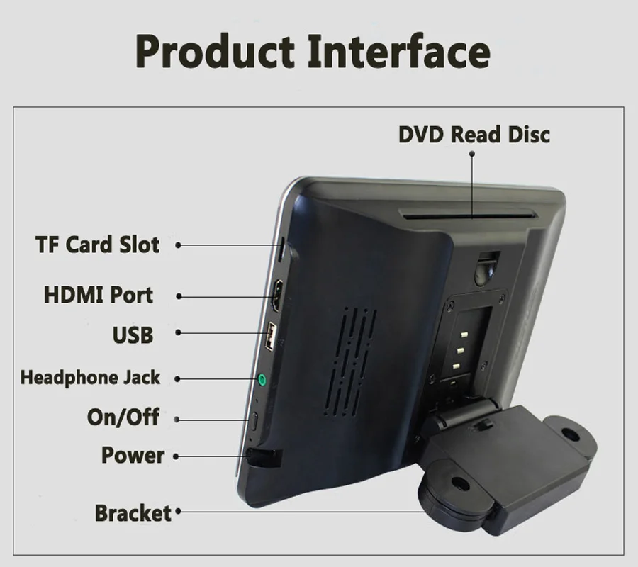 Caroad 10 2 дюймов Android 6 0 Автомобильный Подголовник DVD монитор HD 1080 P видео Tounch экран