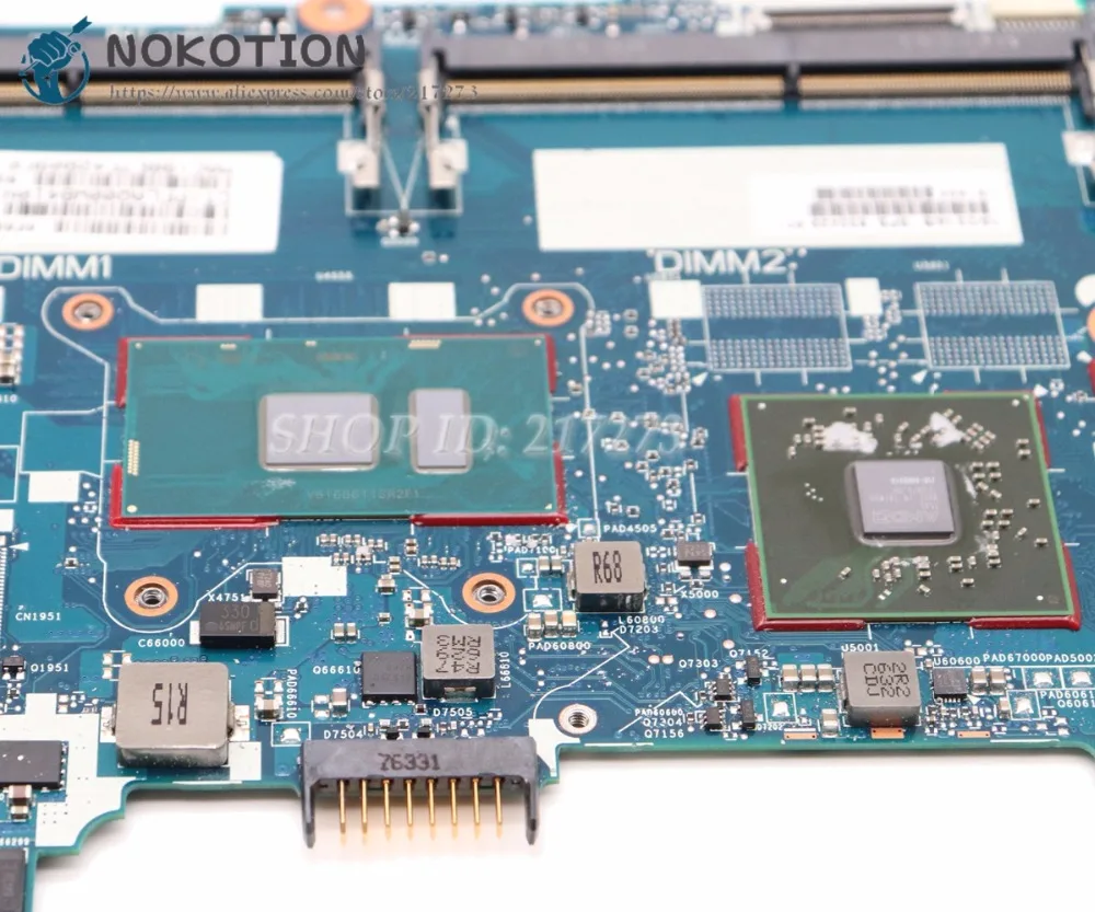 NOKOTION для hp EliteBook 850 840 G3 Материнская плата ноутбука 832429-601 832429-001 аккумулятор большой емкости 6050A2822301-MB-A01 SR2F1 I7-6600U Процессор