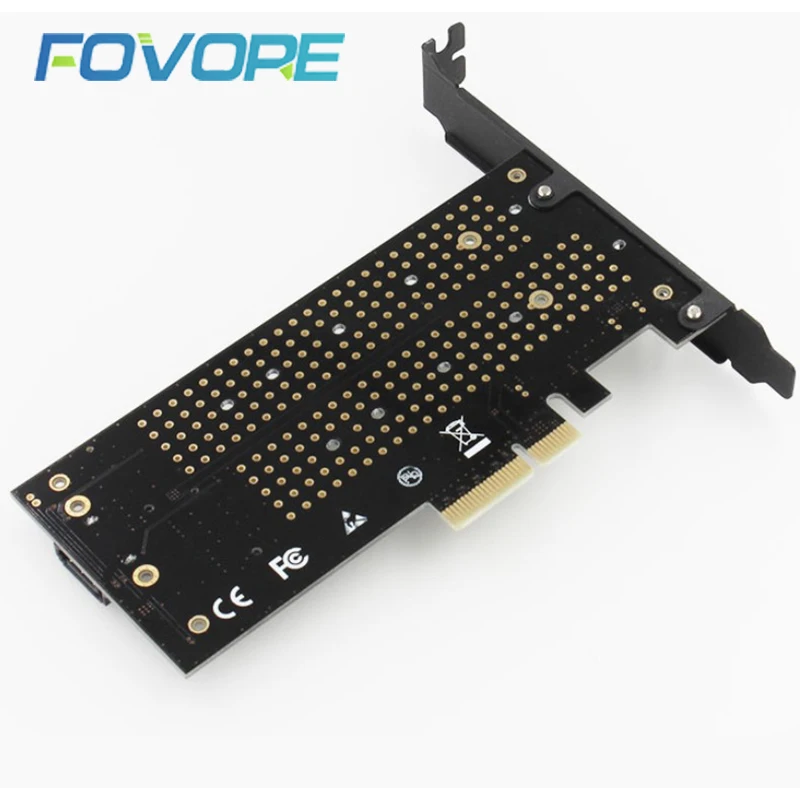 M.2 NVMe SSD NGFF к PCIE X4 адаптер M ключ B ключ двойной интерфейс карты все размеры m2 карты адаптер Поддержка PCI Express x4 2230-22110
