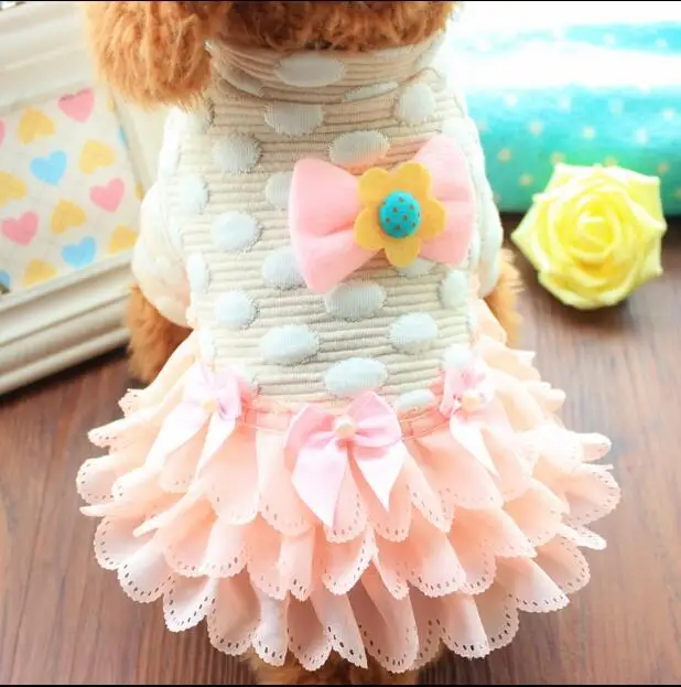 Новое платье для собаки в дамском стиле одежда собак хорошего качества очень