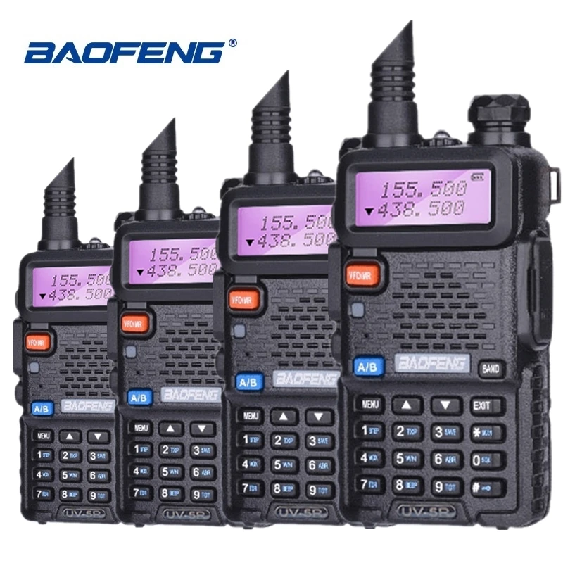 4pcs Special Price Baofeng UV-5R Walkie Talkie VHF UHF Two Way Radio UV 5R Ham HF Transceiver CB Radio UV5R Hunting Radio Amador