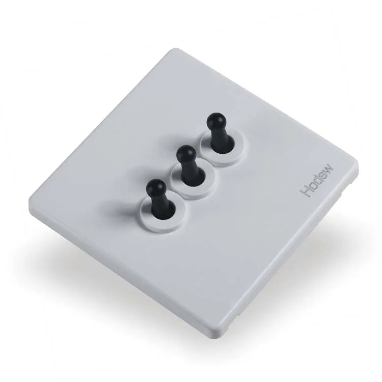 Домашняя настенная розетка 86 скрытая черная винтажная с тремя двойными