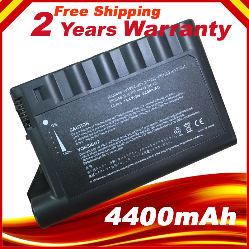 Bateria do Portátil para hp Compaq Evo N600 N600c N610c N610v N620c 311222001 293817-001 301952-001 229783-001 Pp2040 Pp2041f