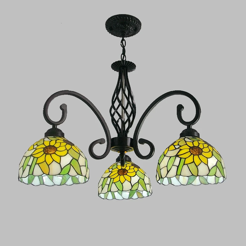 Американская люстра из кованого железа светильник для спальни гостиной