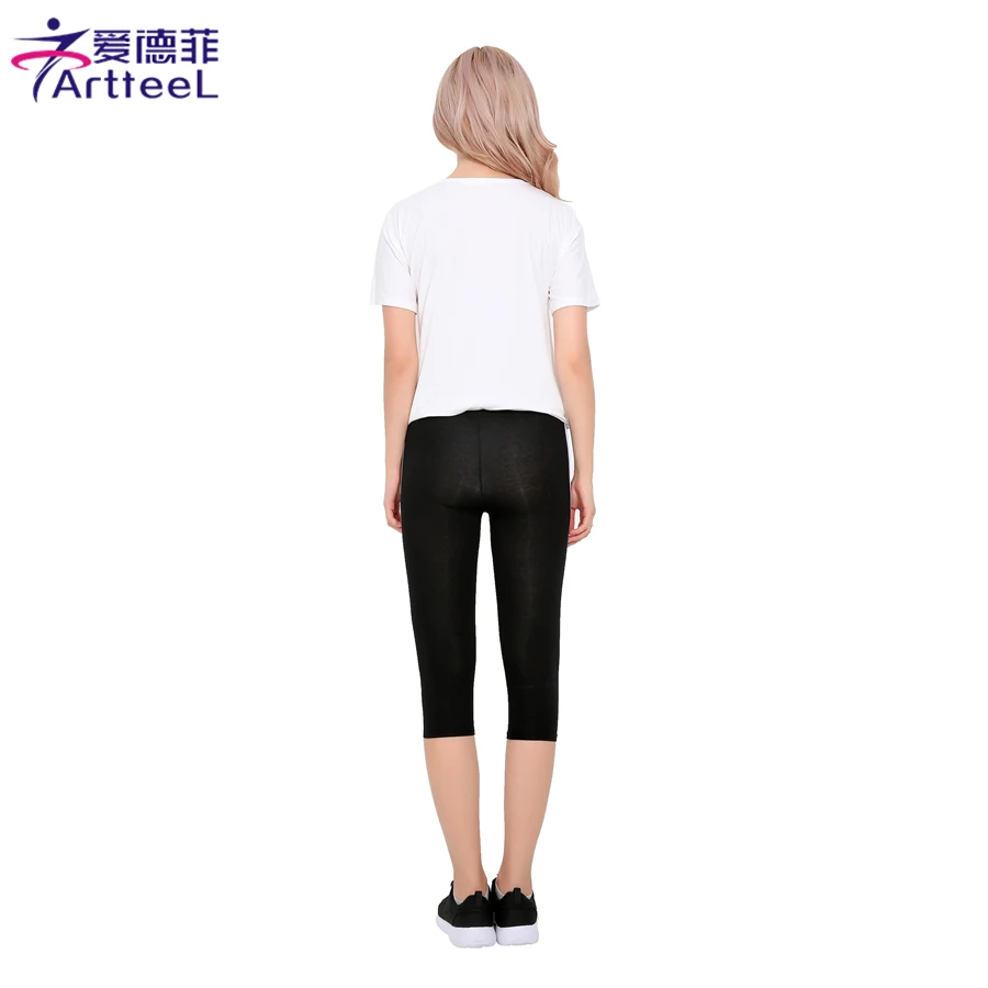 Модные женские туфли Мотобрюки Узкие брюки до середины икры Длина тренировки