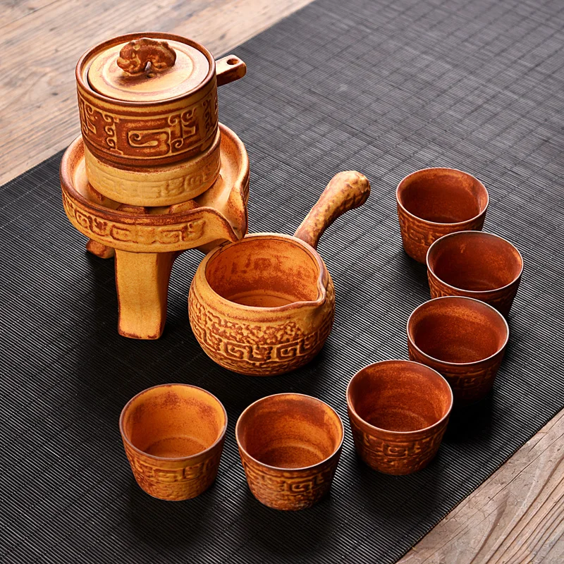 OUSSIRRO Celadon каменная мельница изысканный Керамический Китайский Чайный набор кунг
