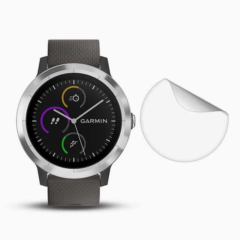 

3pcs Soft Clear Protective Film Guard For Garmin Vivoactive 3 Element/Trainer Sport Smart Watch Screen Protector Cover (No Glass