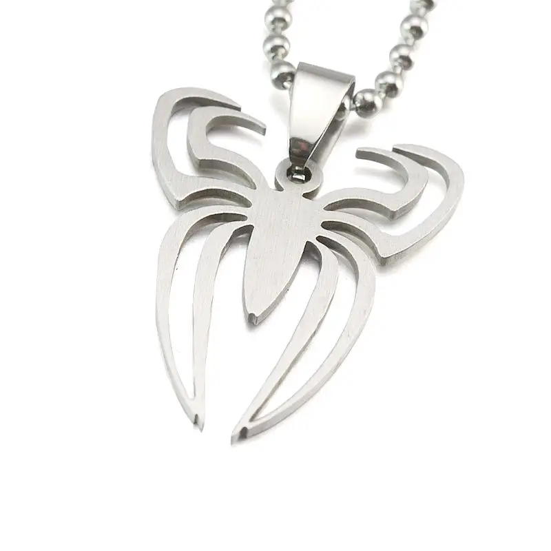 5 шт./оптовая продажа в партии подвеска с подвеской виде паука SS шаровая цепочка