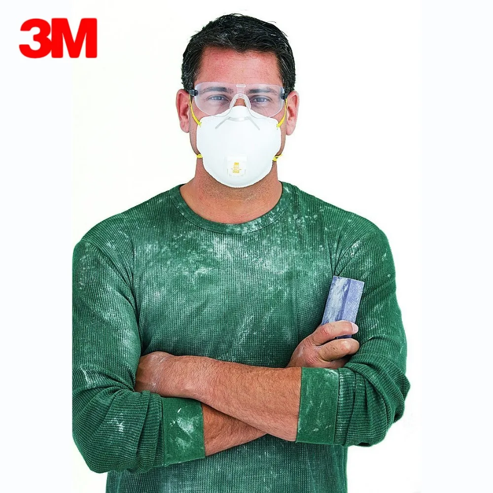 3M 8511 Пылезащитная маска PM 2,5, анти-запотевающий респиратор, респиратор против гриппа, дыхательный клапан для взрослых N95, защитные пылезащитные маски