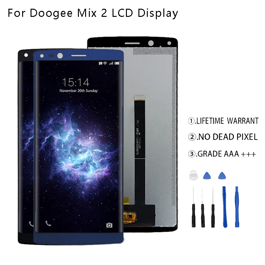 Оригинальный Для Doogee Mix 2 ЖК дисплей + сенсорный экран дигитайзер для в