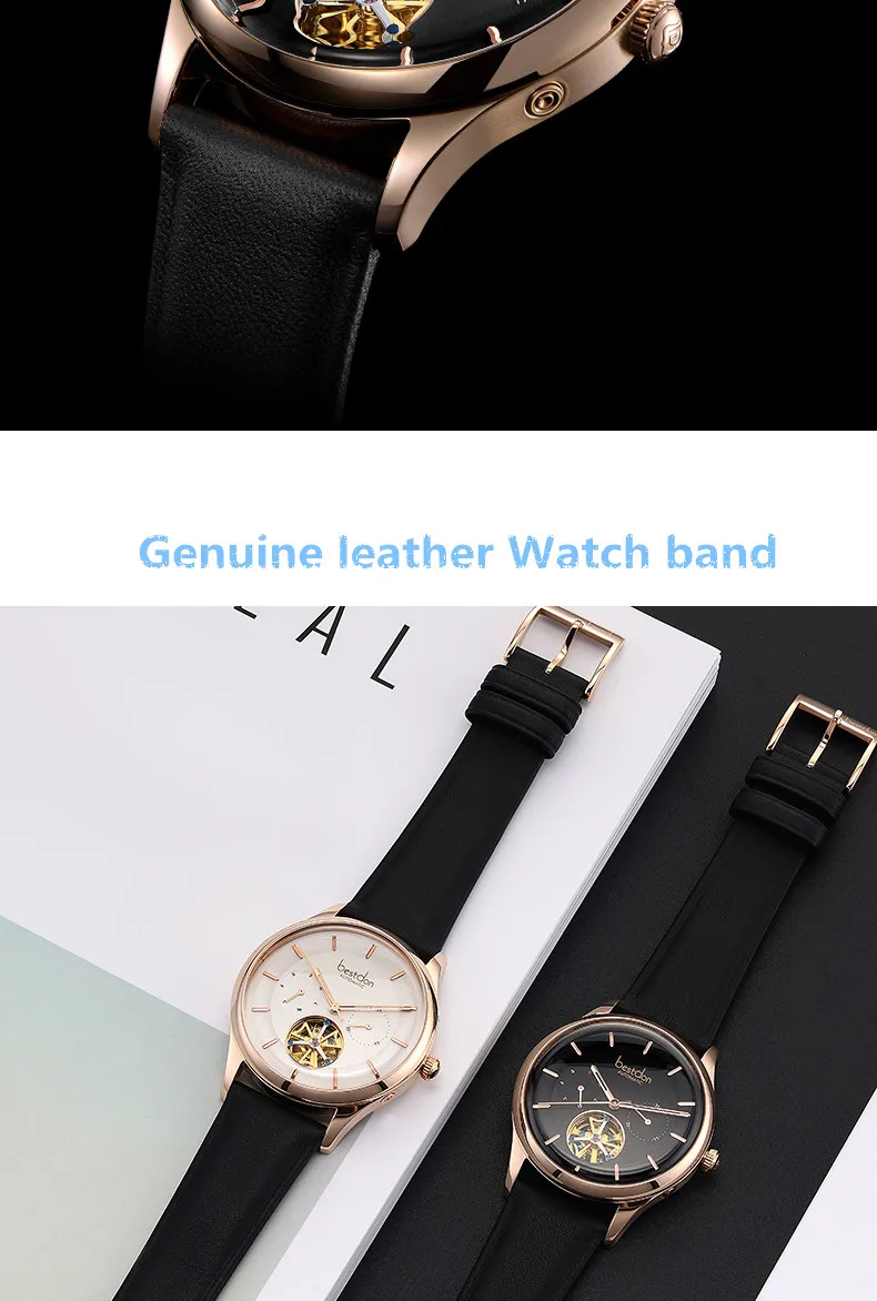 Bestdon Tourbillon Топ бренд для мужчин s механические часы Автоматические спортивные часы кожа повседневные часы для мужчин календарь Relogio Masculino