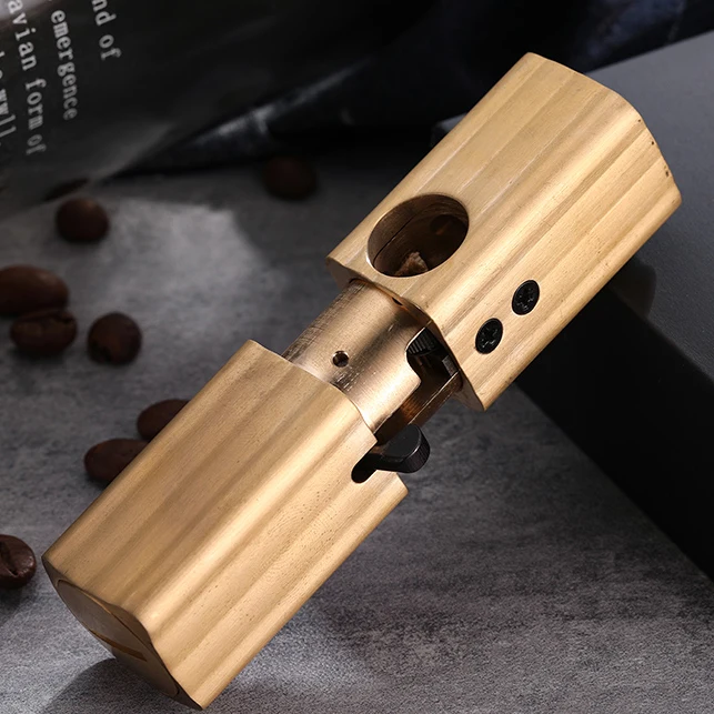 Однотонная латунная зажигалка дизайнерская масляная ветрозащитная Зажигалка в
