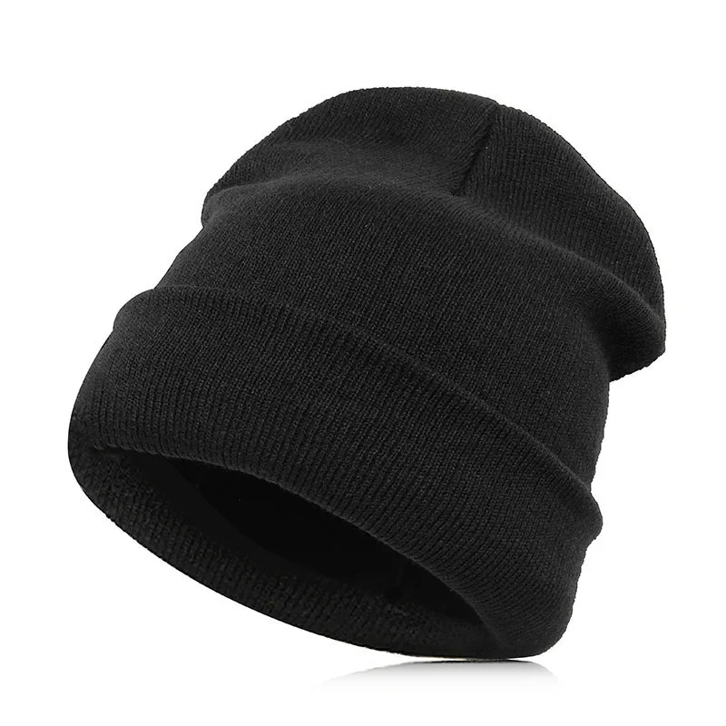 Beanie шляпа Skullie шапка, вязаная шапка-носок Зимняя Вышивка в стиле панк Для мужчин Для женщин для мальчиков и девочек подростков уличных танцев-без проблем