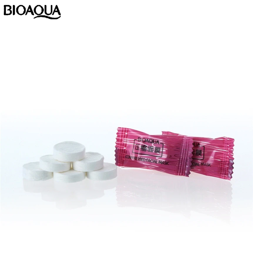 BIOAQUA 50 шт. DIY сухая маска сжатая бумага уход за кожей лица маски для лица 170721 Прямая поставка