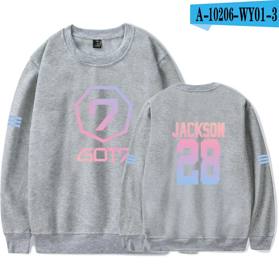 Color 15 Kpop GOT7 толстовки мужские и женские пальто Bambam Yugyeom Youngjae значок Джексон Jb Jinyoung получил 7 Толстовка пуловер с капюшоном топы - Цвет: Color 15