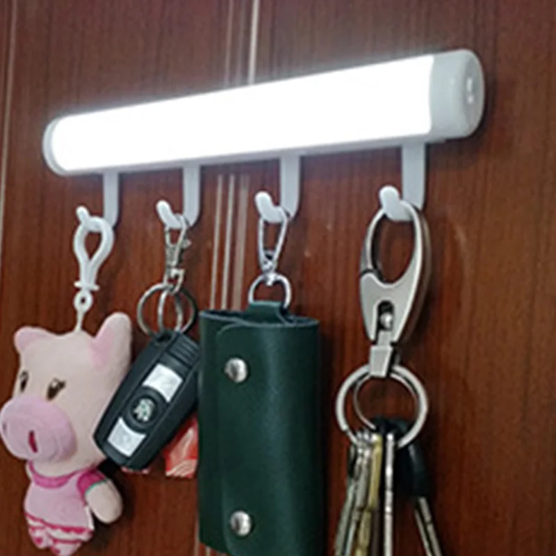 Светодиодный Ночные огни USB Перезаряжаемый Налобный фонарик свет шкаф гардероб Беспроводной ИК Инфракрасный Индукционная Кухня Лестницы ночные лампы